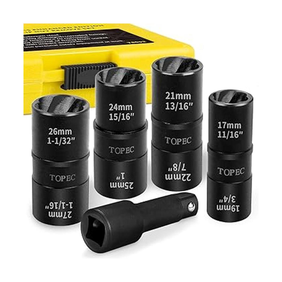 Topec 5 piezas de extracción de tuercas de edición
