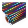 GIRAFVYINL Vinilo holográfico brillante arcoíris negro