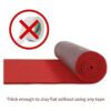 HOMBYS Alfombra roja extra gruesa para eventos 2.6 x 30
