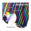 GIRAFVYINL Vinilo holográfico brillante arcoíris negro