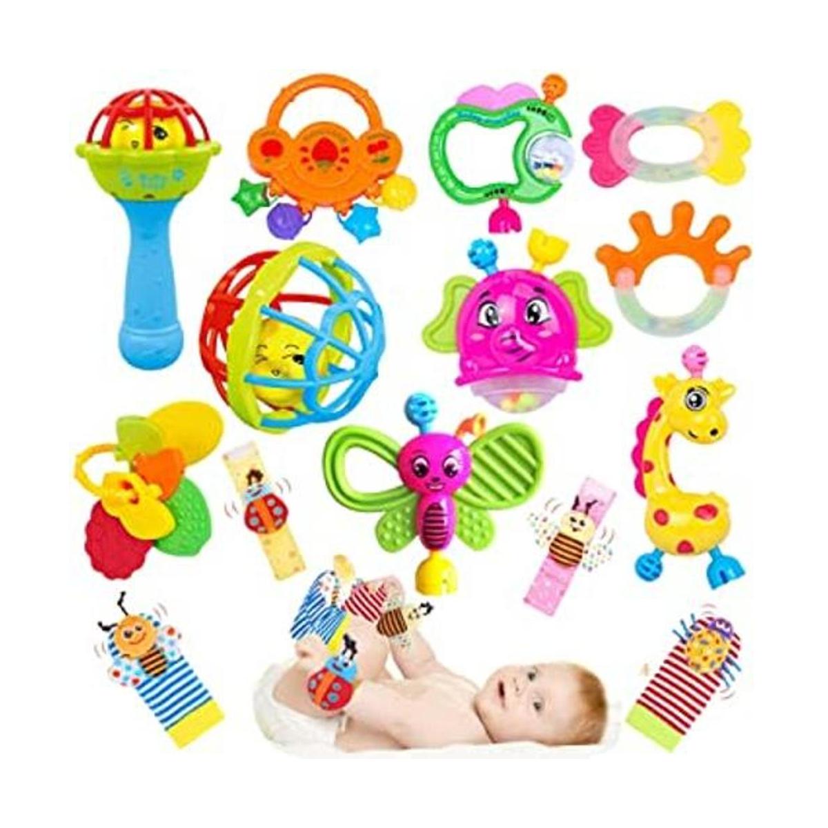 Sonajeros para bebés de 0 a 6 meses 14 piezas de juguetes