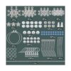 SUNNYCLUE 1 caja DIY 10 pares de dijes de Navidad de copo