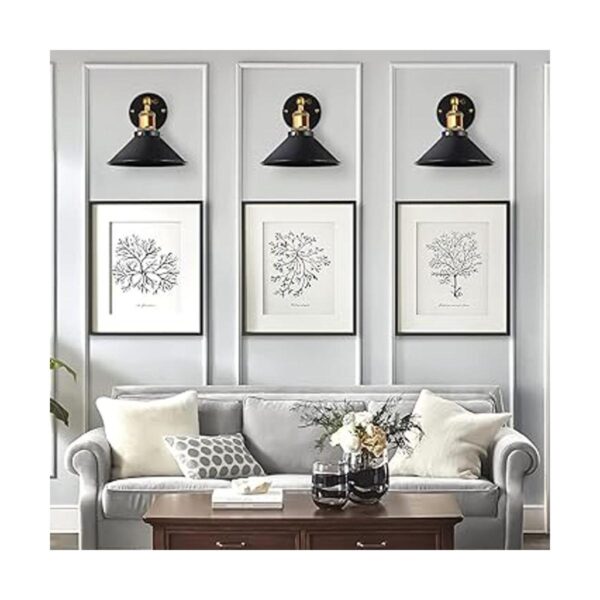 Adcssynd Paquete de 3 apliques de pared a pilas aplique_6