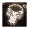 JFLLamp Punisher Letreros de neón de calavera para_2