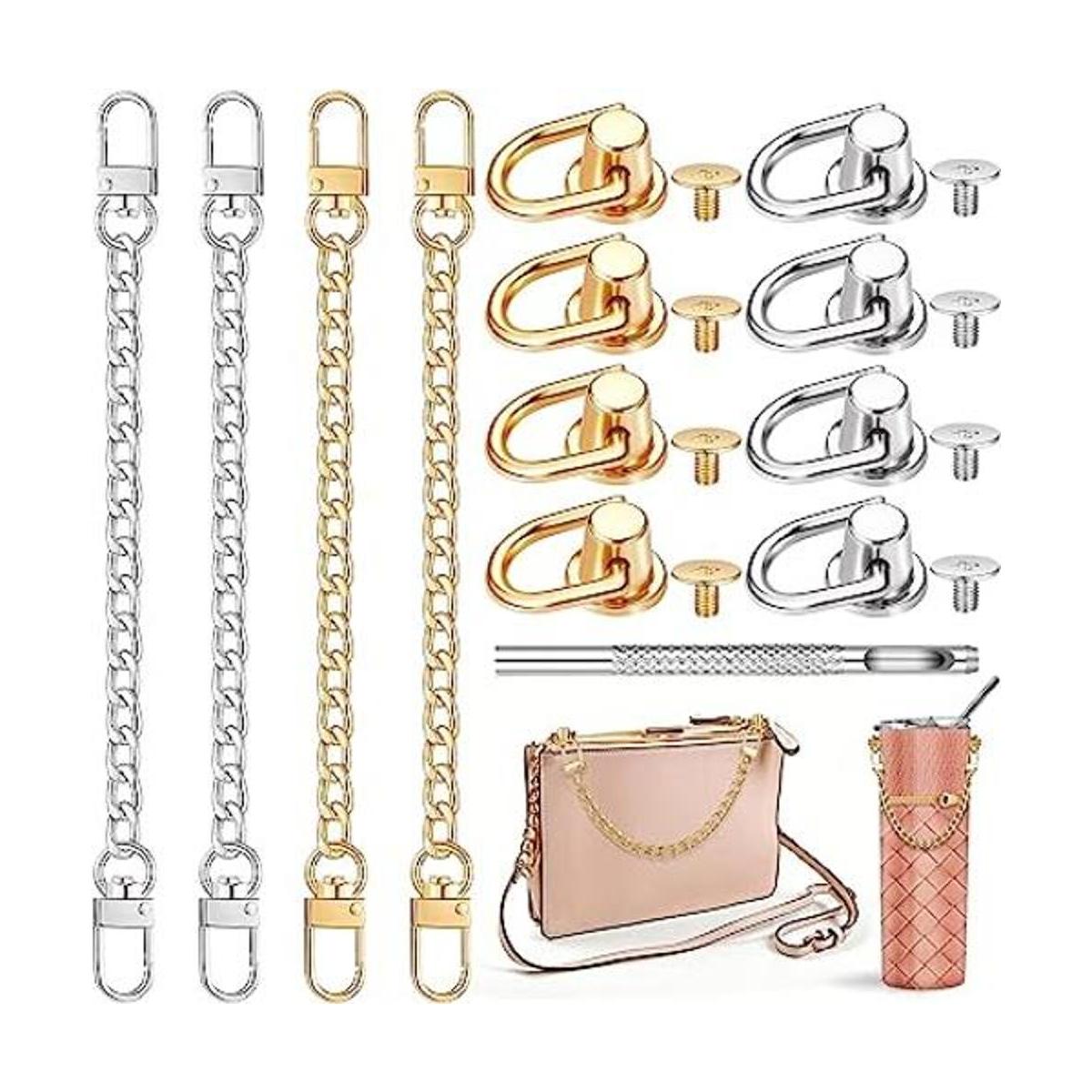 Luinabio 4 extensores de correa de cadena para bolso de