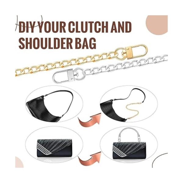 Luinabio 4 extensores de correa de cadena para bolso de