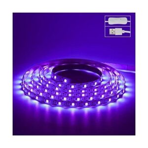Tiras LED de luz negra de 6.6 pies 120 cuentas de_1