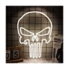 JFLLamp Punisher Letreros de neón de calavera para_1