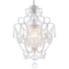 Mini candelabro moderno lámparas de cristal retro blanco_1