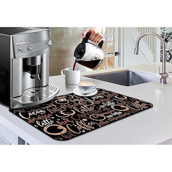 Tapete de café absorbente y de secado rápido tapete de_2