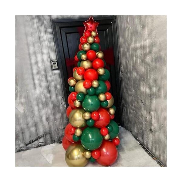 Beliueyes Kit de arco de guirnalda de globos de Navidad