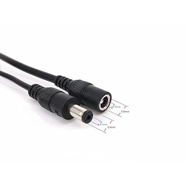 Paquete de 2 cables divisores negros de 1 macho a 2_2
