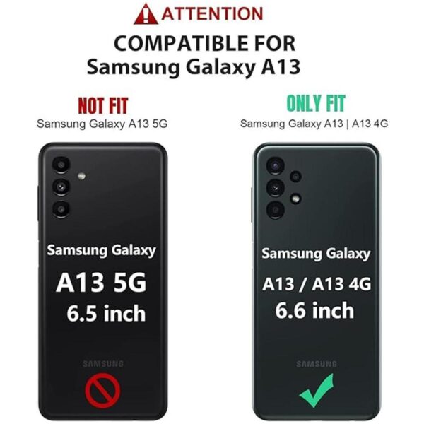 Funda para Galaxy A13 LTE 4G no compatible con 5G_2