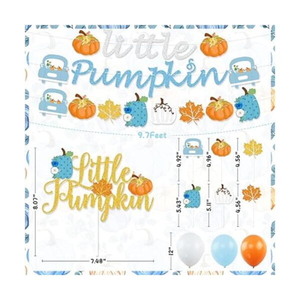 Decoración de baby shower de calabaza pequeña para niños_3