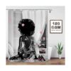 TYAKASHA Cortina de ducha para mujer afroamericana a la