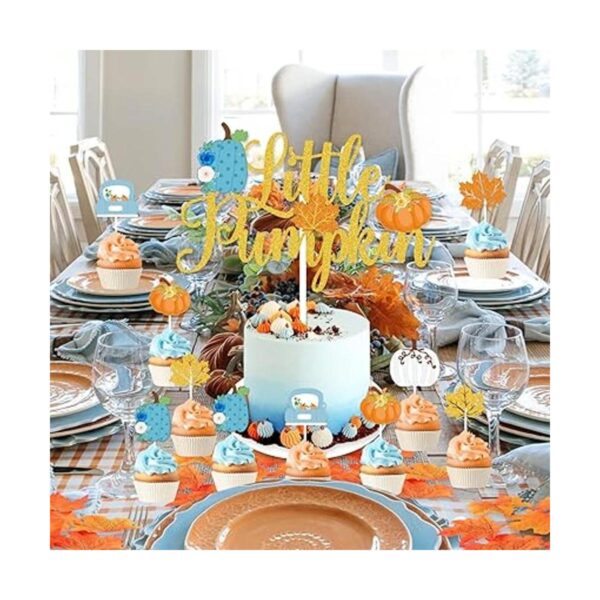 Decoración de baby shower de calabaza pequeña para niños_5