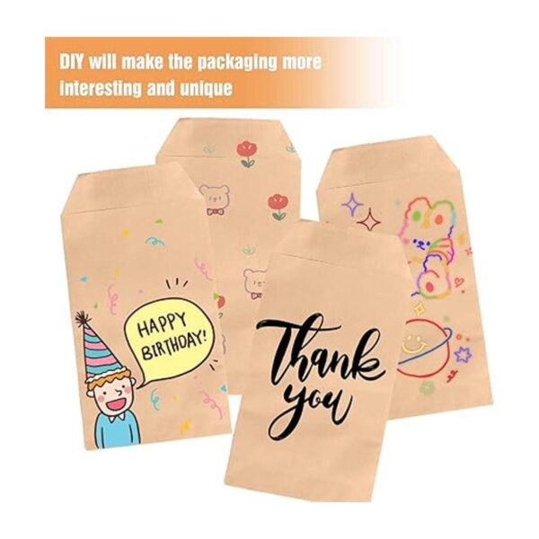 Florskoye Bolsas de papel kraft planas para golosinas_5