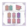 CHGCRAFT Dijes para tarjetas de tarot chapado en forma de_5