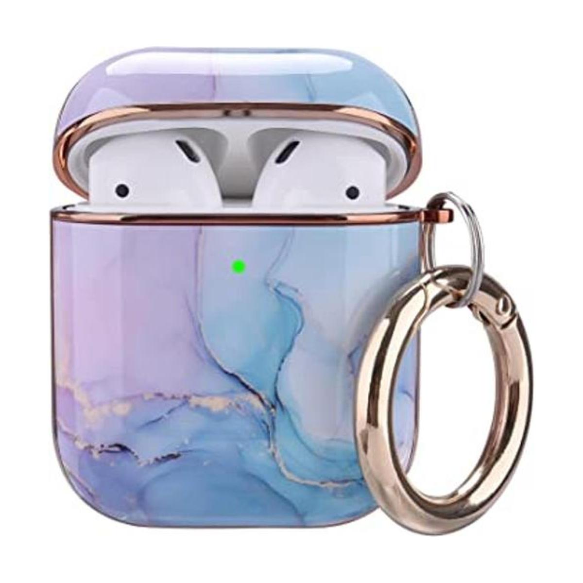 OLEBAND Funda para Airpod con llavero y piel bonita funda
