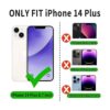 VANAVAGY Funda tipo cartera para iPhone 14 Plus funda_2