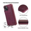 VANAVAGY Funda tipo cartera para iPhone 14 Plus funda_5