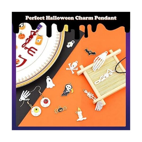 JIALEEY 81 dijes de Halloween lotes a granel dijes de