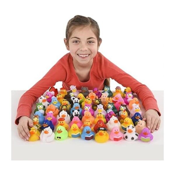 Paquete de 10 patos de goma surtidos Bañera Baby Showers_2