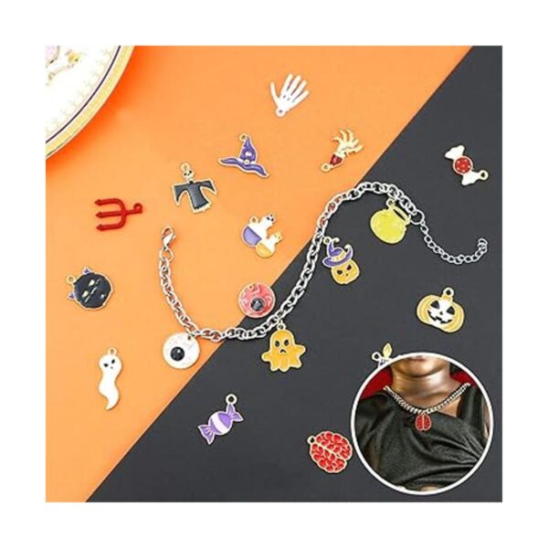 JIALEEY 81 dijes de Halloween lotes a granel dijes de