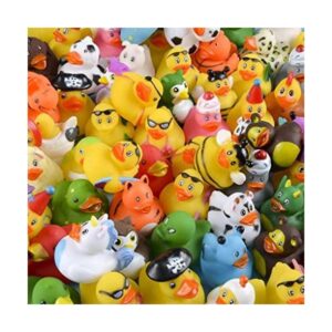 Paquete de 10 patos de goma surtidos Bañera Baby Showers_1