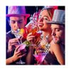 Juego de 40 popotes decorativos de discoteca de los años