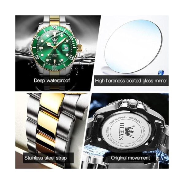 OLEVS Reloj para hombre reloj de esfera grande para_4