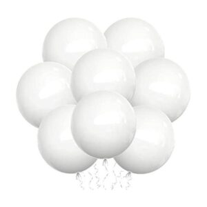 Globos blancos de látex para fiesta paquete de 20 globos_1