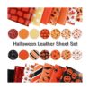 AnyDesign 14 hojas de piel sintética de otoño de