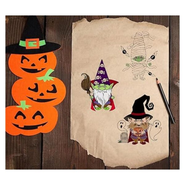 Gnomos de Halloween sellos transparentes y troqueles para_3