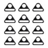 TiSuit 12 anillos de ajuste de hebilla triangular en D