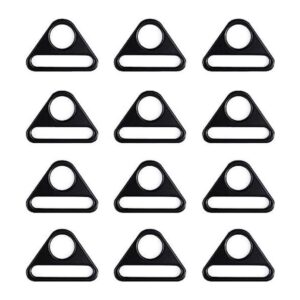 TiSuit 12 anillos de ajuste de hebilla triangular en D