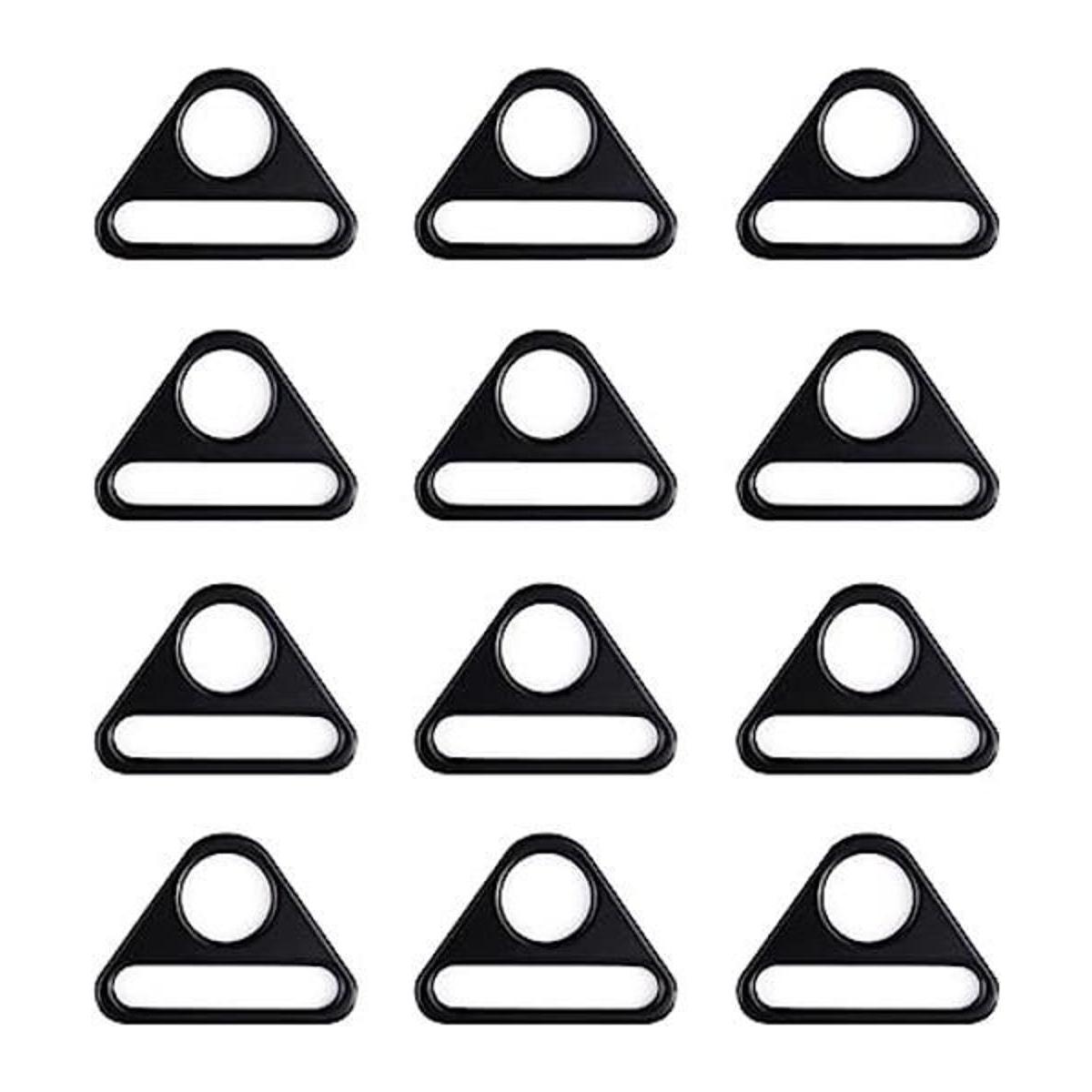 TiSuit 12 anillos de ajuste de hebilla triangular en D