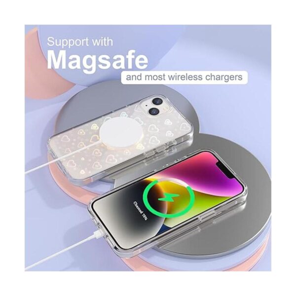 Tksafy Funda compatible con iPhone 14 diseño holográfico_5