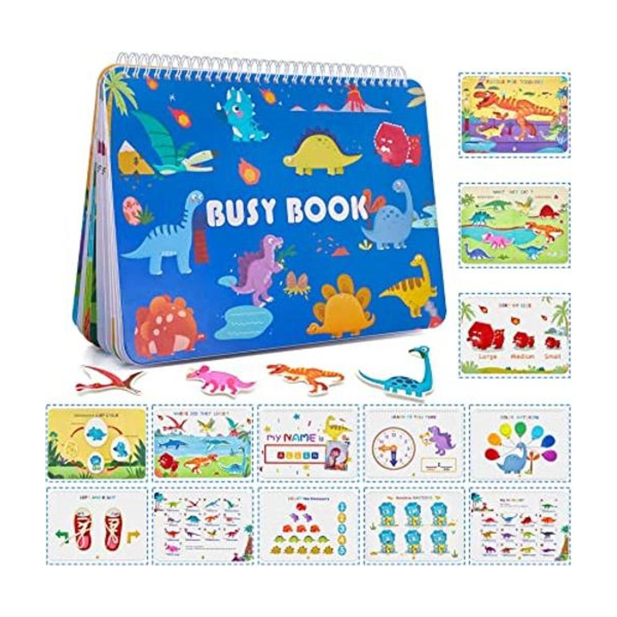 Freebear Libro ocupado para niños pequeños libros para