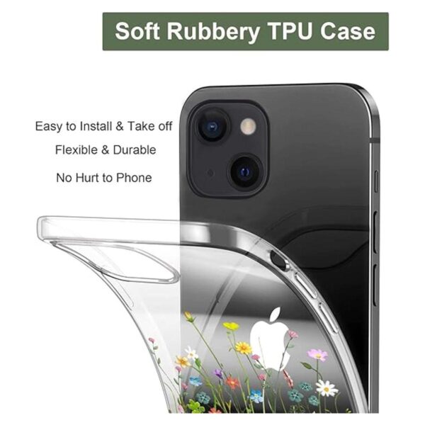 Unov Funda compatible con iPhone 14 Plus transparente con_5
