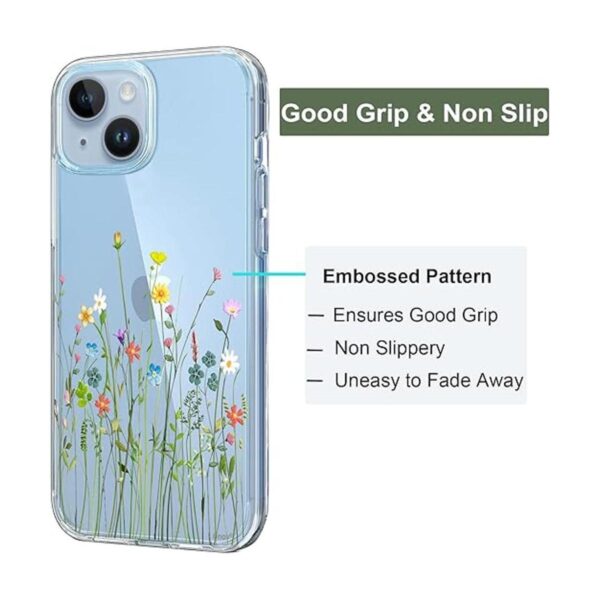 Unov Funda compatible con iPhone 14 Plus transparente con_4