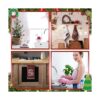 Paquete de 4 toallas de cocina de Navidad a cuadros de