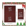 Paquete de 4 toallas de cocina de Navidad a cuadros de