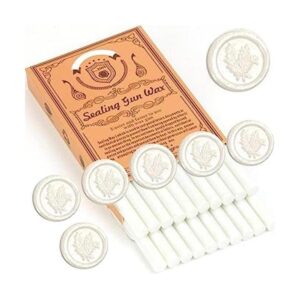 ONWINPOR Varillas de sellado de cera blanca perla 20