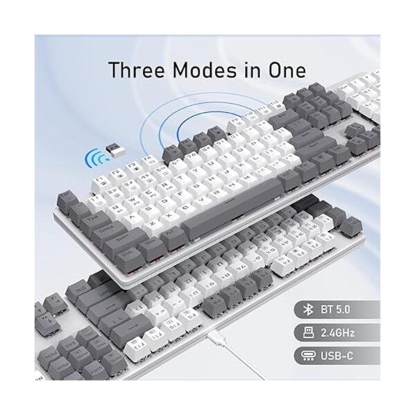 Teclado inalámbrico para juegos Batería recargable