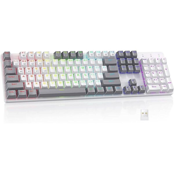 Teclado inalámbrico para juegos Batería recargable