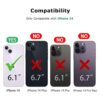 Tasikar Funda compatible con iPhone 14 textura de piel de_3