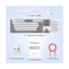 Teclado inalámbrico para juegos Batería recargable