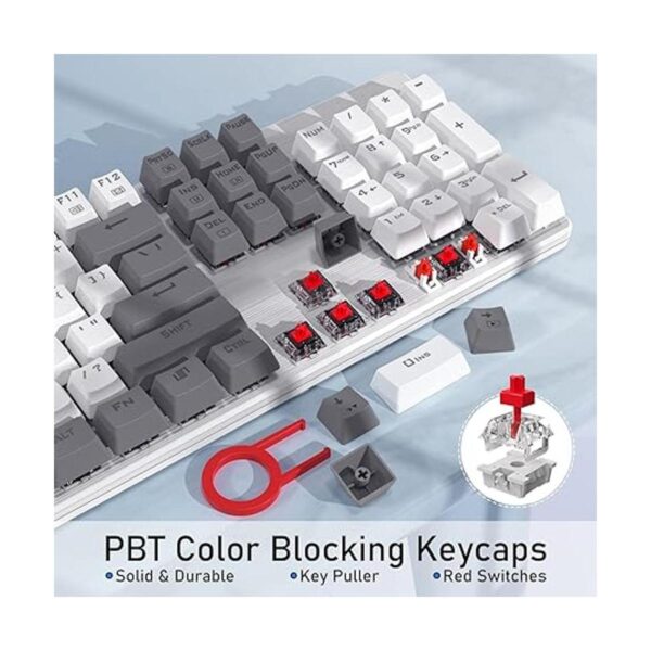 Teclado inalámbrico para juegos Batería recargable