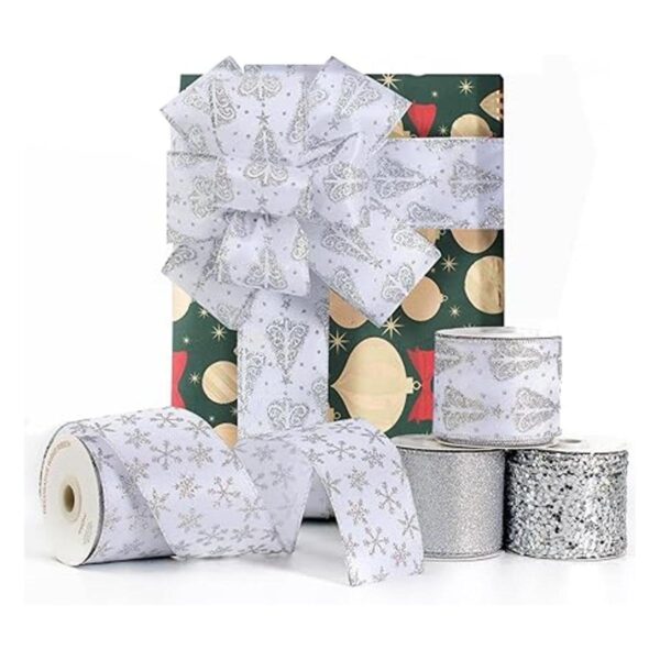 UNIQOOO Juego de 4 rollos de 4 rollos de cinta de Navidad_2